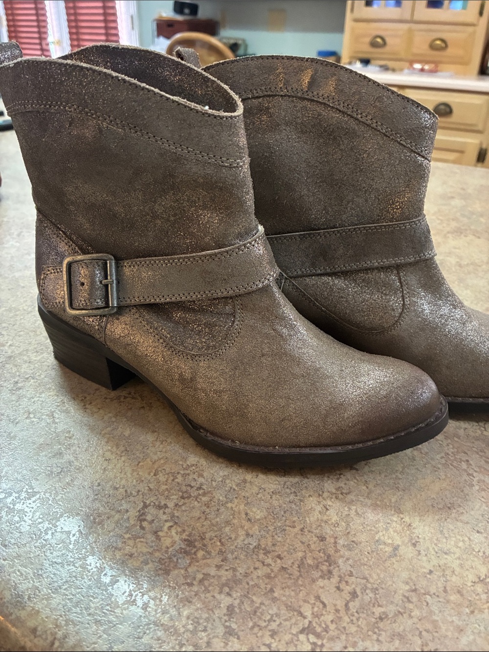 Naughty Monkey Women's Metalicah Ankle Bootie Sz 8